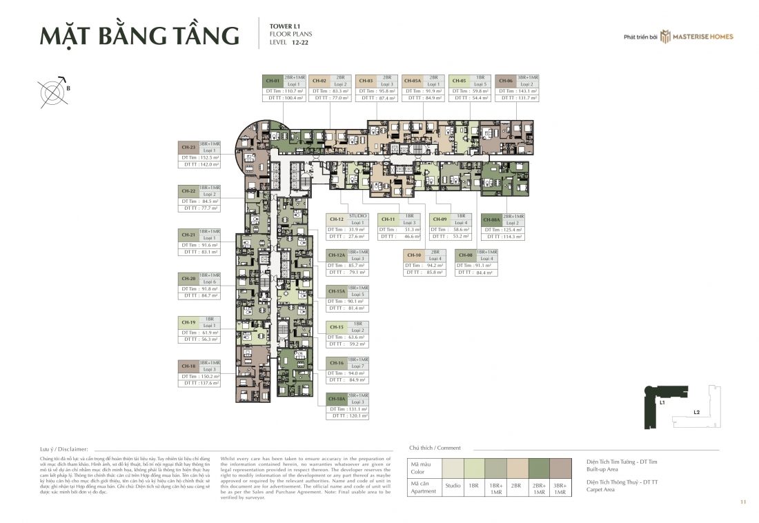 Bảng giá chi tiết LUMIÈRE Hanoi Seasons Garden - CĐT Masteries Homes