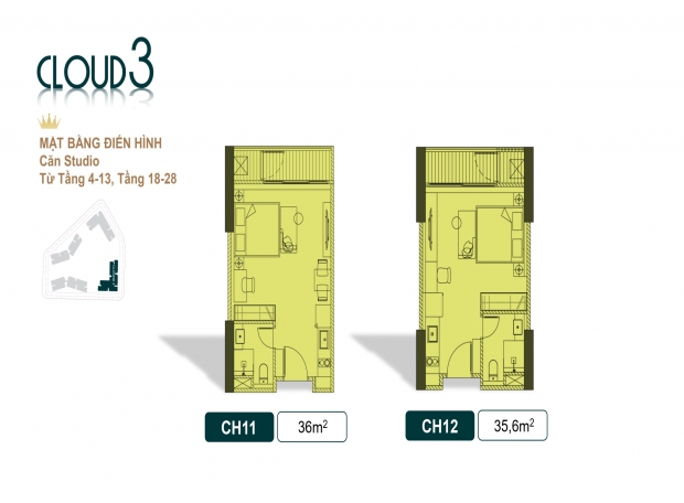 Thiết kế tòa Cloud 3 chung cư Royal Mansion Bắc Giang