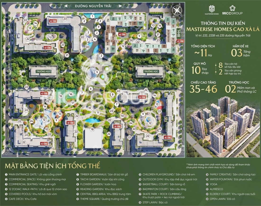 Bảng giá chi tiết LUMIÈRE Hanoi Seasons Garden - CĐT Masteries Homes