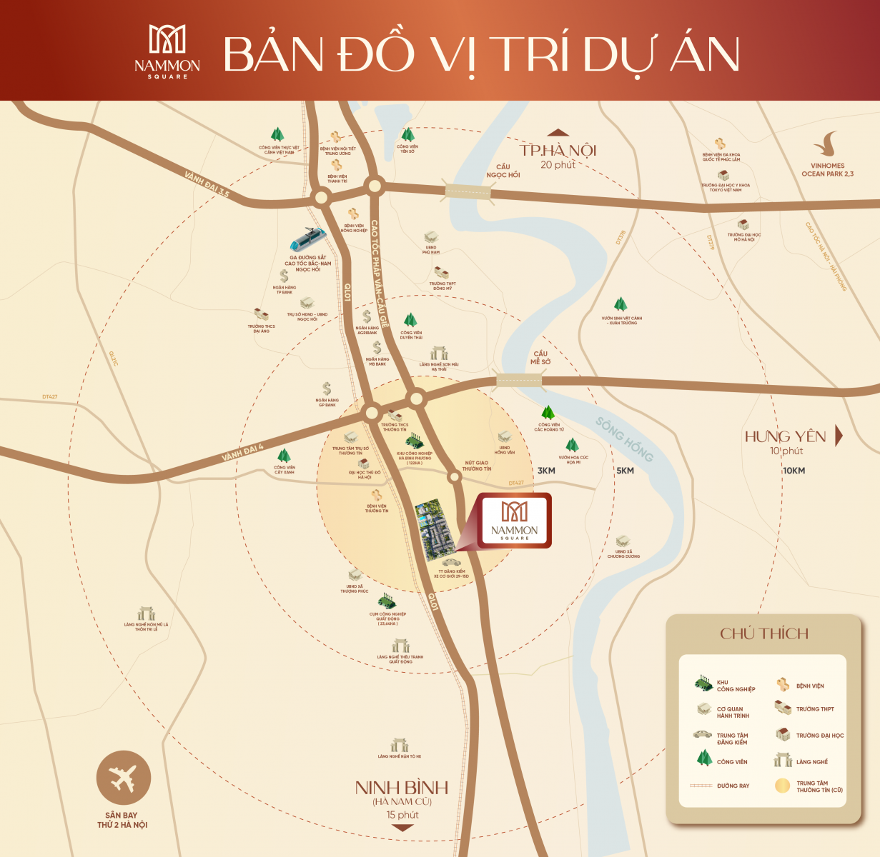 VỊ TRÍ DỰ ÁN NAMMON SQUARE THƯỜNG TÍN