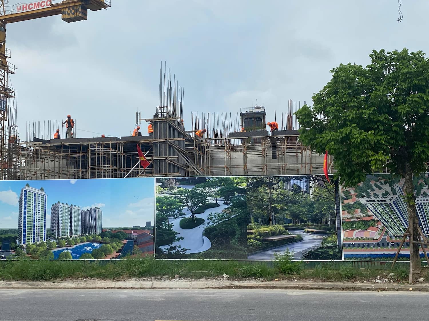 tiến độ thi công chung cư ruby park long biên