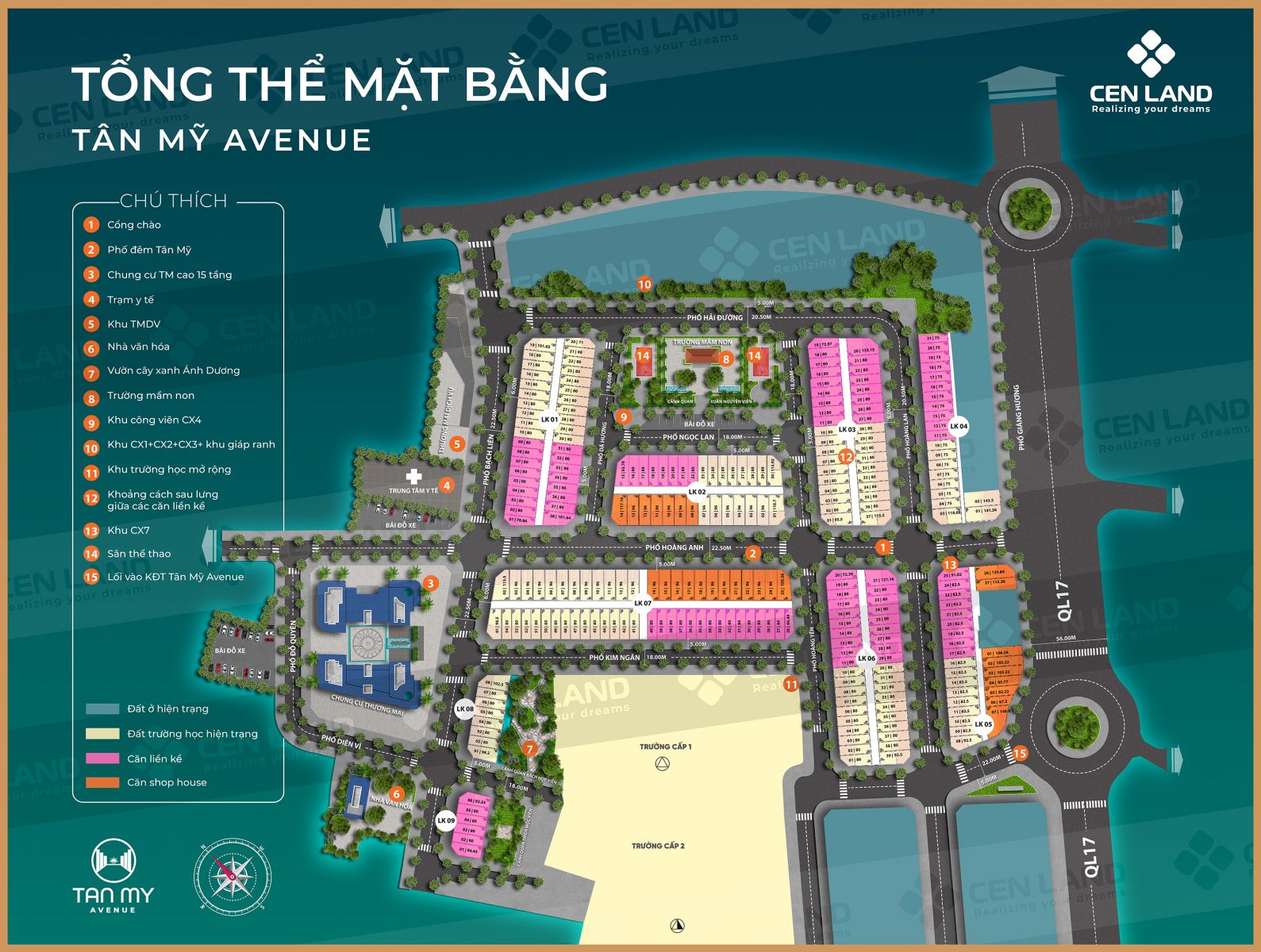 mặt bằng dự án Tân Mỹ Bắc Giang