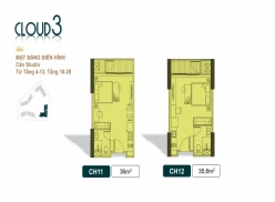 Thiết kế căn hộ tòa Cloud 3 chung cư Royal Mansion