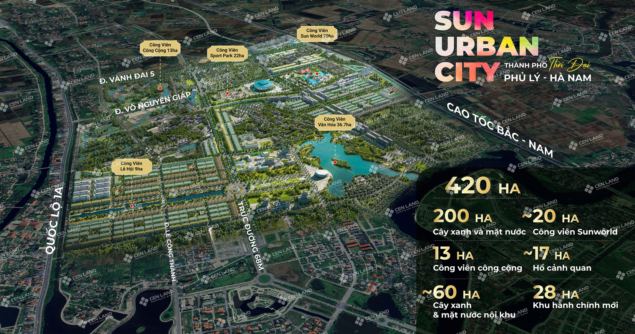 Mặt bằng tổng quan dự án Sun Urban City